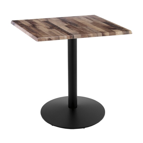 36" Tall In/Outdoor All-Season Table, 30" x 30" Square Rustic Top